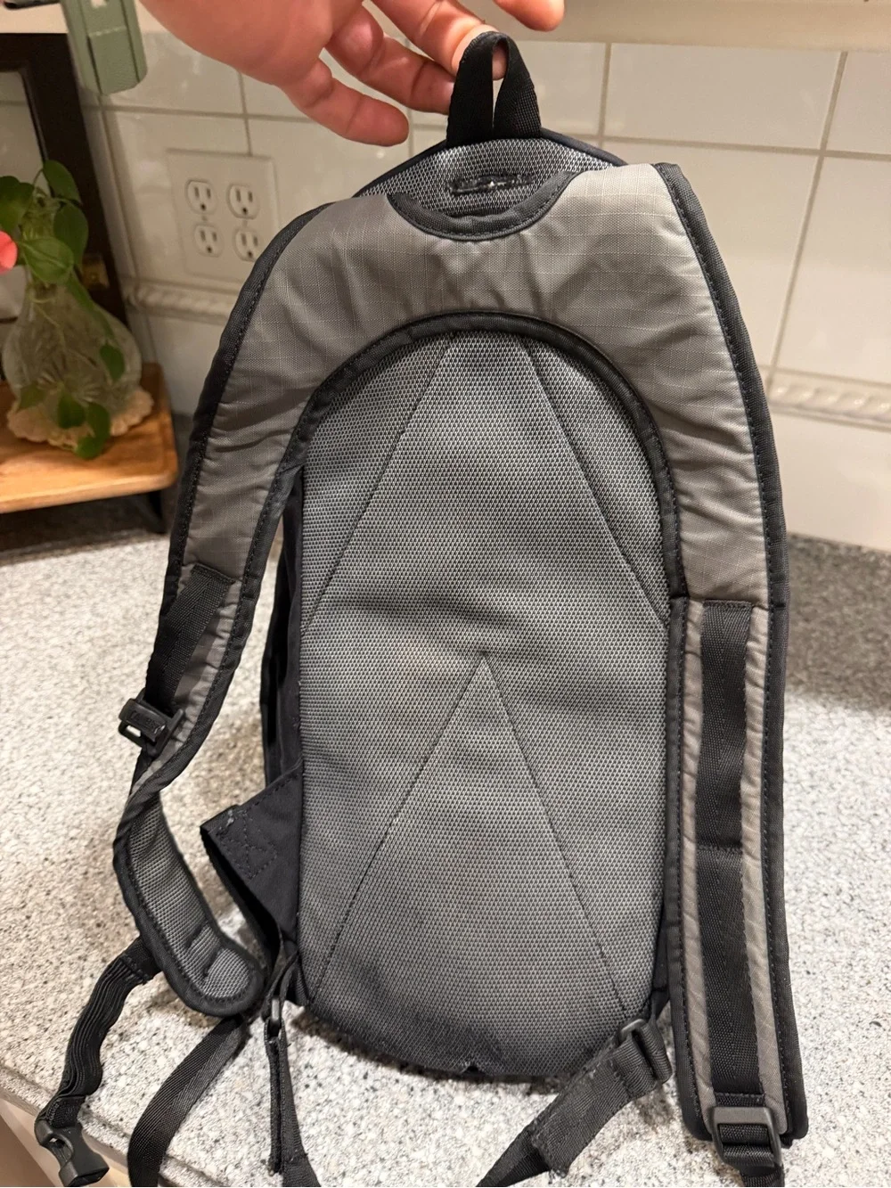 CamelBak Blowfish Gray and Black Hydration Backpack with Yellow Accents